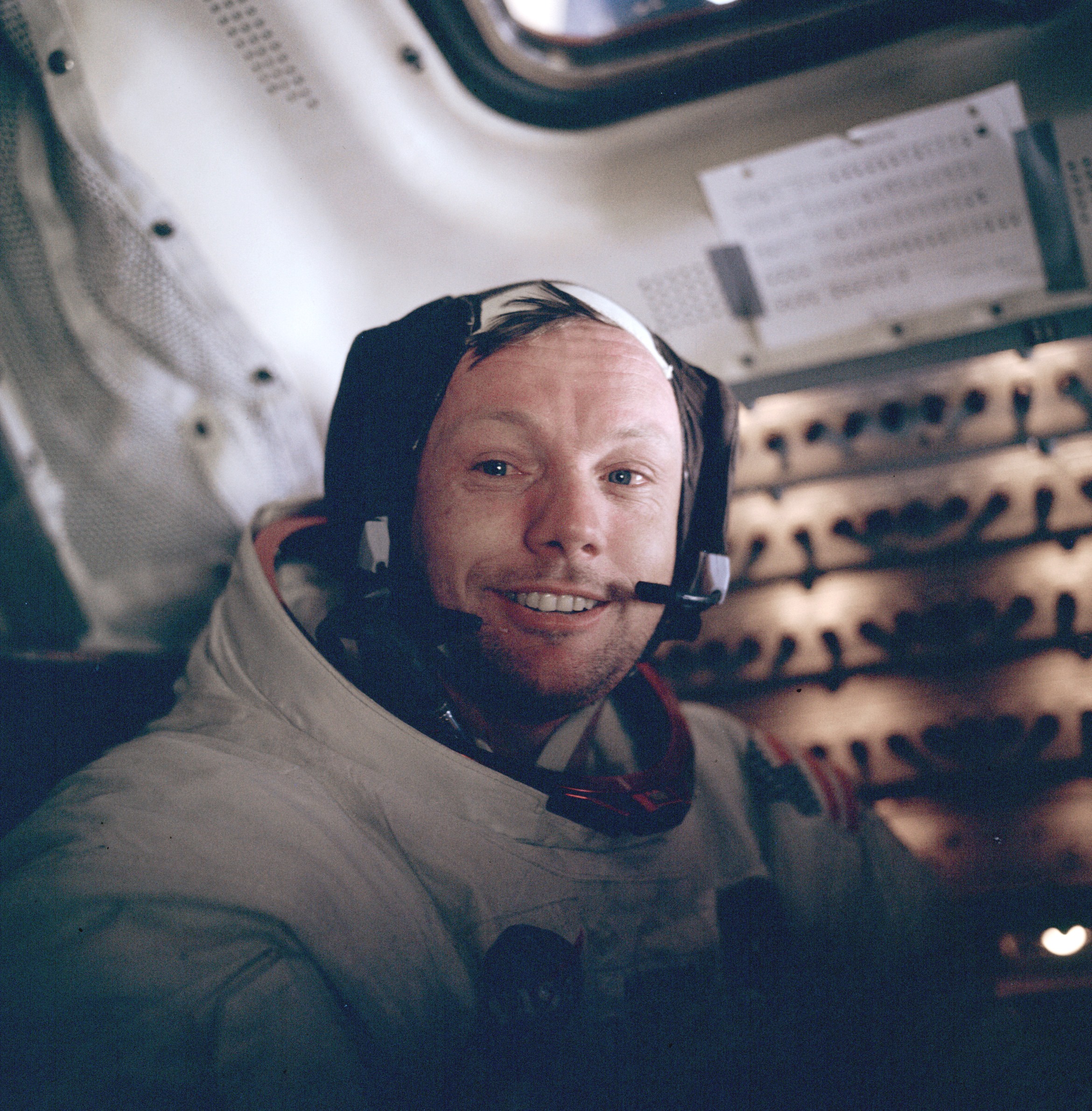 Neil Armstrong after walking on the moon